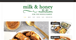 Desktop Screenshot of milkandhoneynutrition.com